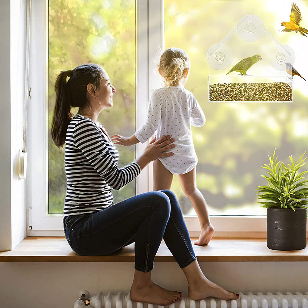 Transparentes Vogelhaus